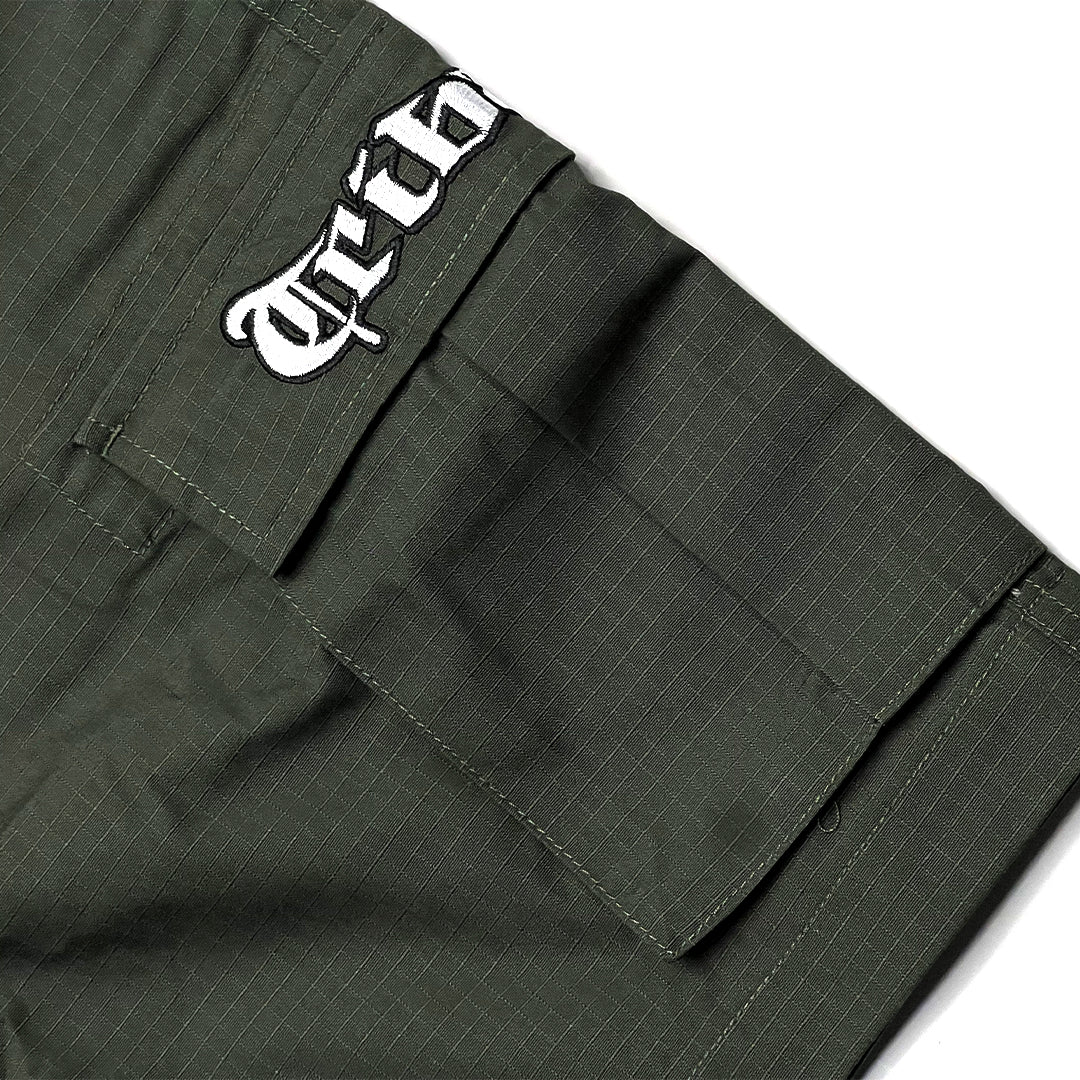 GREEN - RIPSTOP CARGO SHORTS