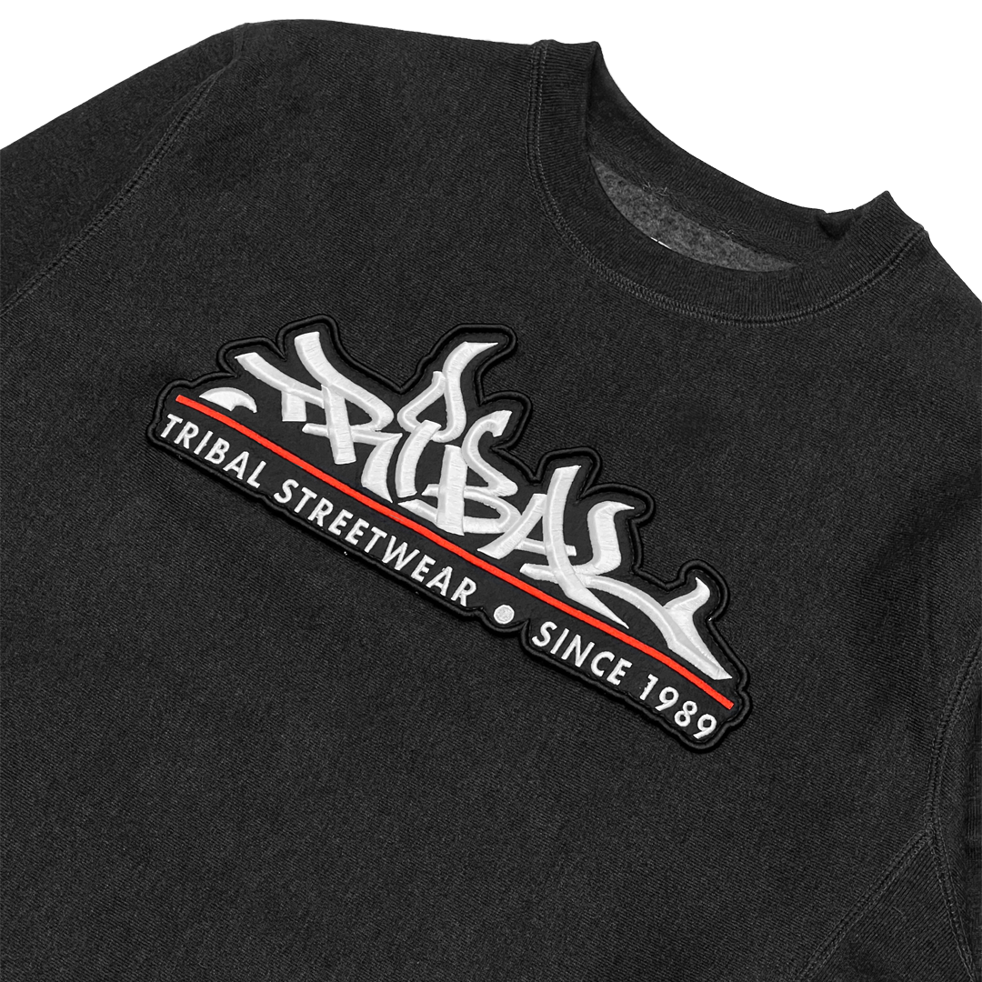 Classic Patch - Charcoal Heather Heavyweight Crewneck