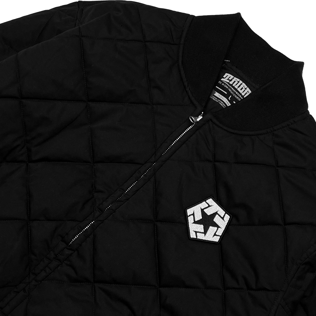 Rocker Patch - Diamond Quilted Jacket