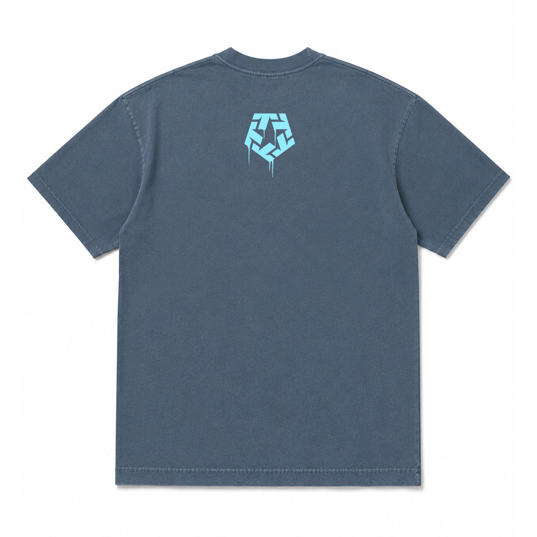 FANSTA - Washed Denim Max Heavyweight Tee