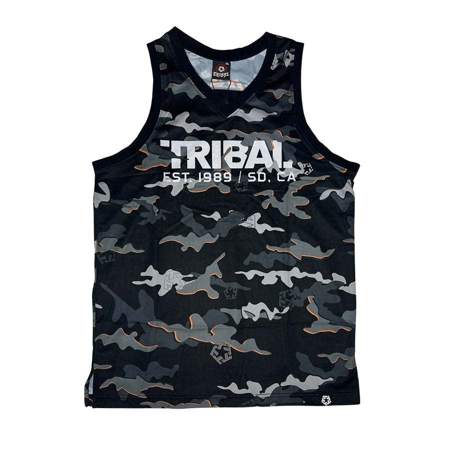 Font Camo - Mesh Tank Jersey