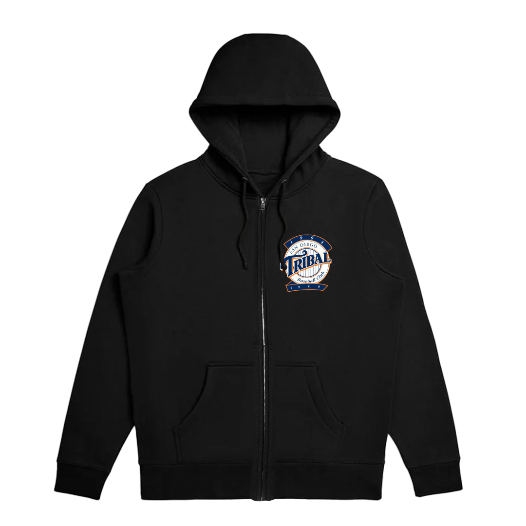 SD PINSTRIPE - Black Men's ZIP hoodie