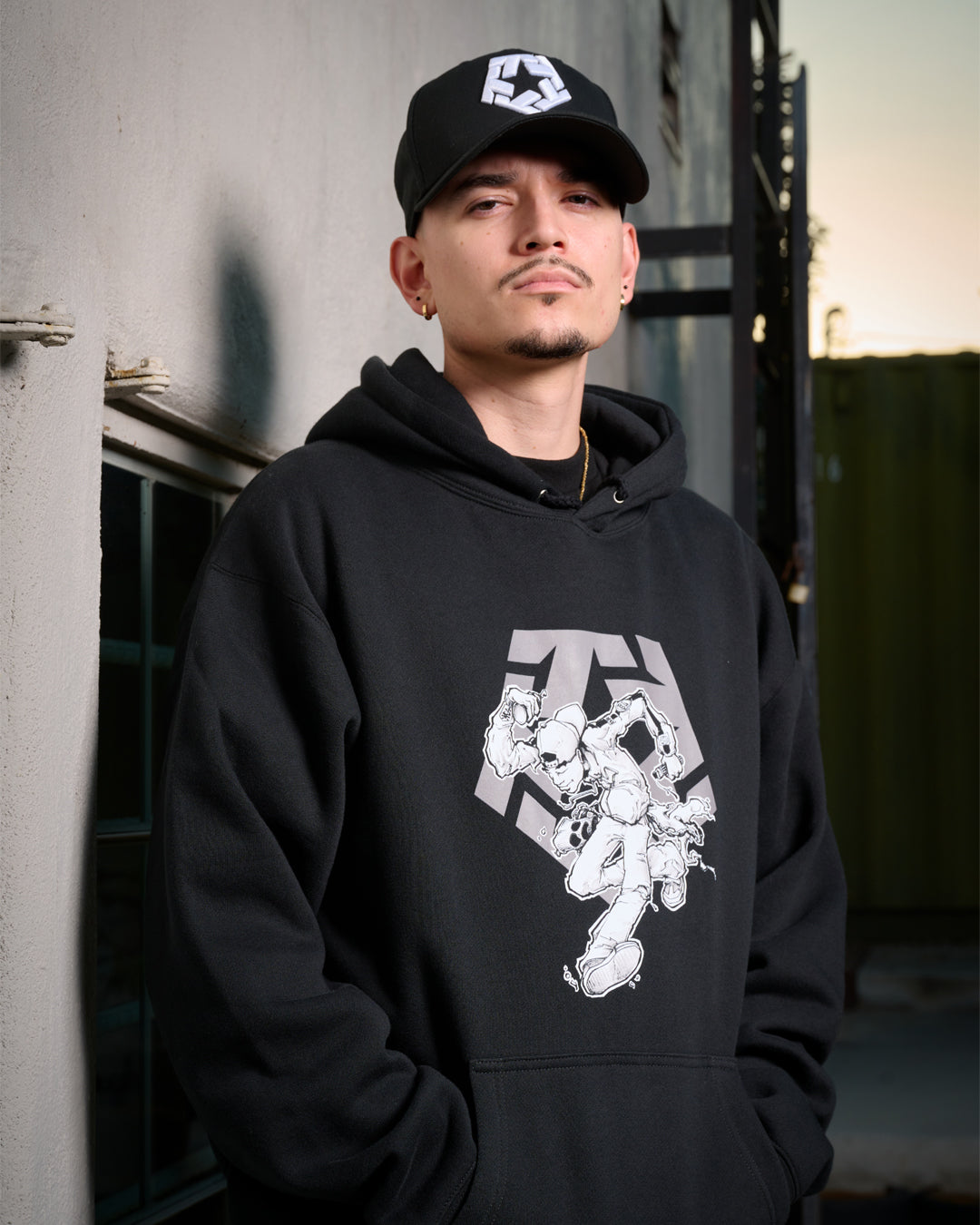WORLDWIDE PUNK - Black Men's Hoodie