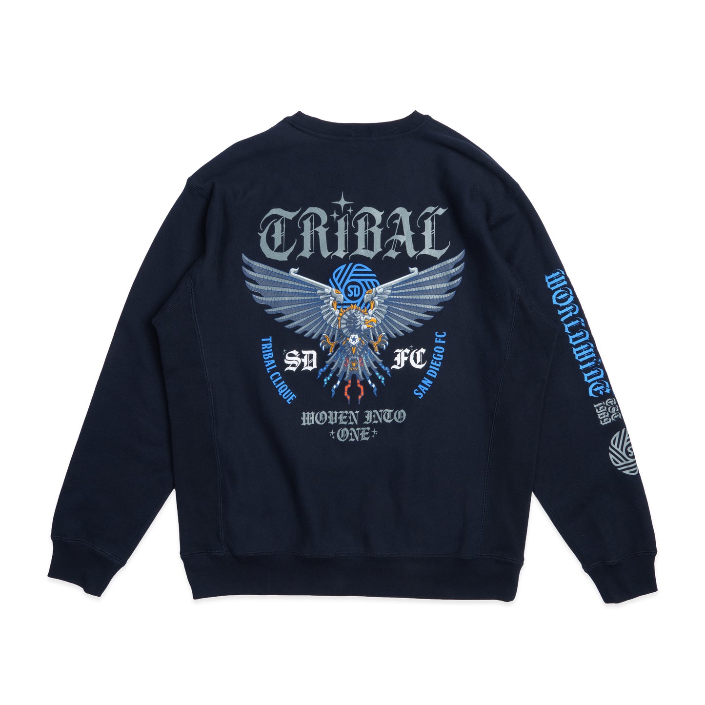 EAGLE - SDFC x Tribal - Navy Crewneck