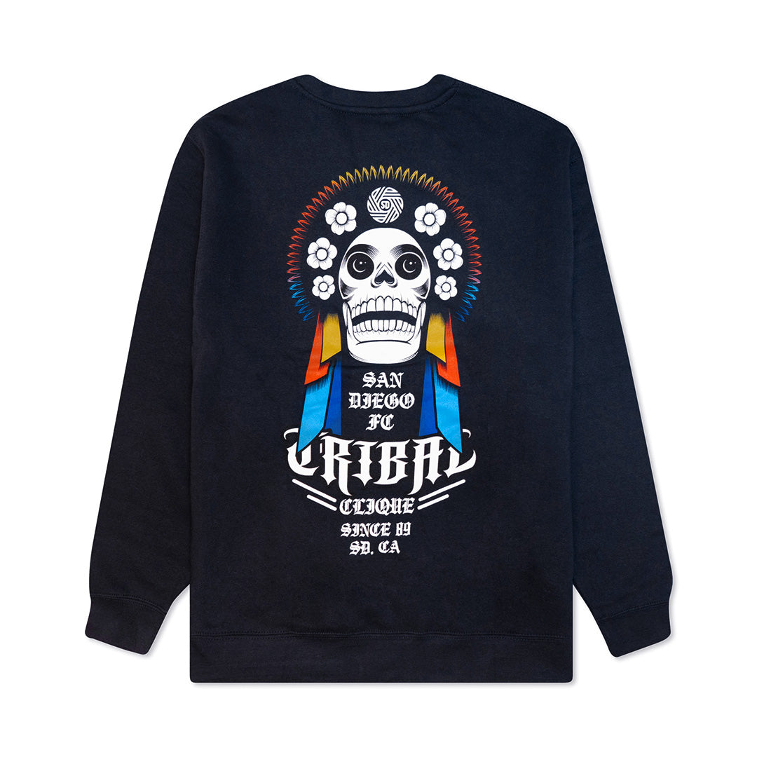 San Diego FC x Tribal - CALAVERA M&N Navy Crewneck