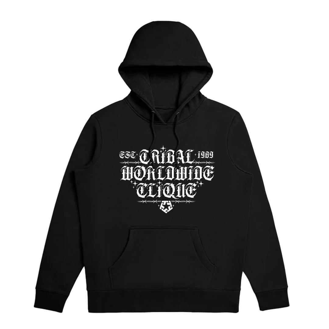 WORLDWIDE - Black Men's pullover hoodie