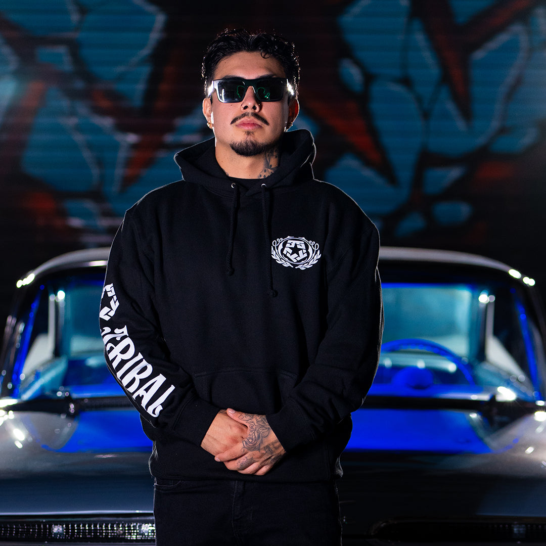 59 CREST - Black Men's pullover hoodie