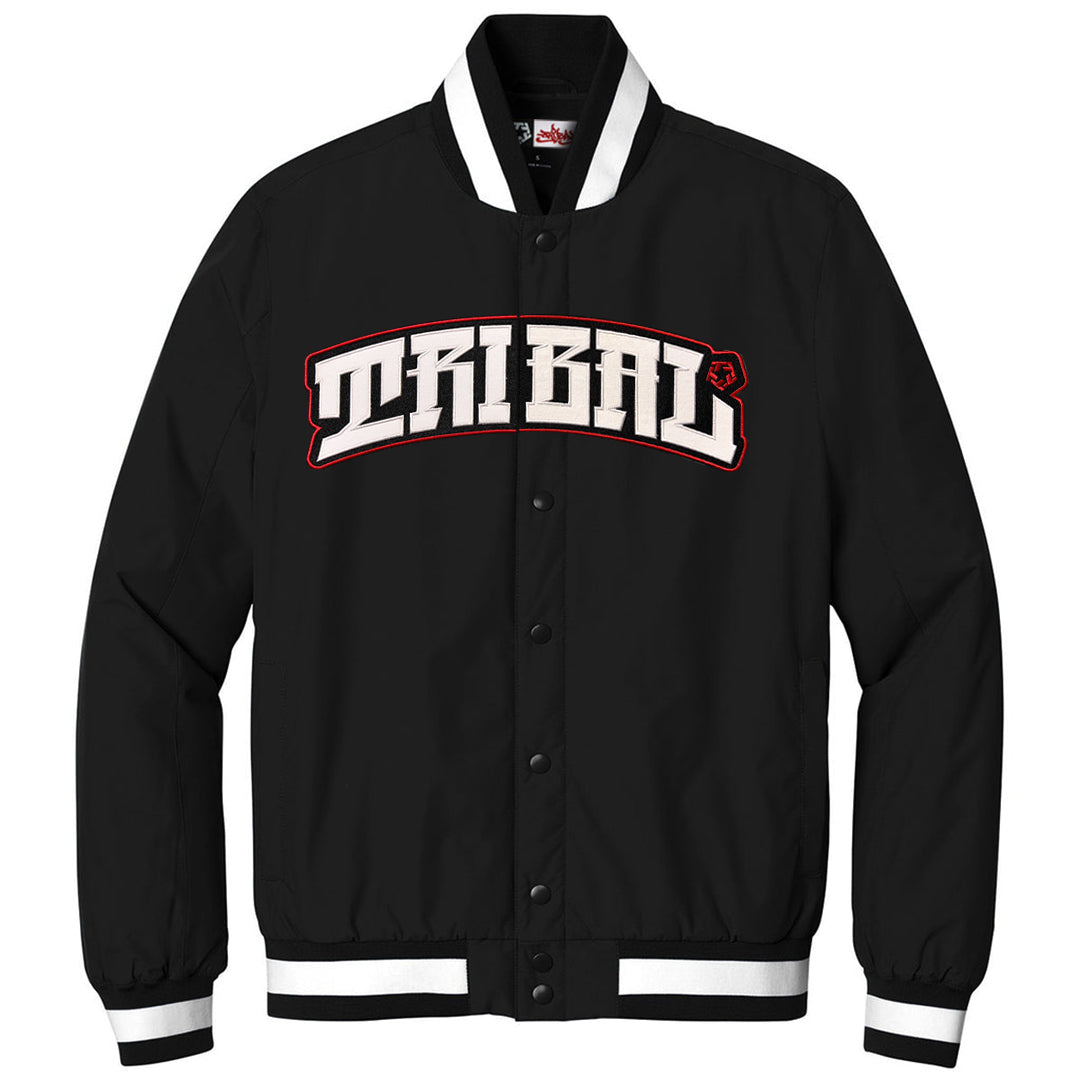 Arched - Black Insulated Varsity Jacket