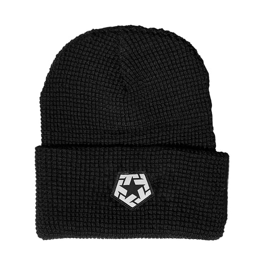 T-STAR - Black - Waffle Knit Beanie