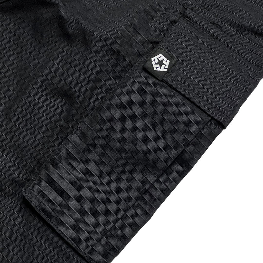 BLACK - RIPSTOP CARGO PANTS