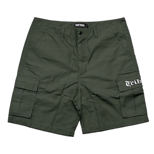 GREEN - RIPSTOP CARGO SHORTS