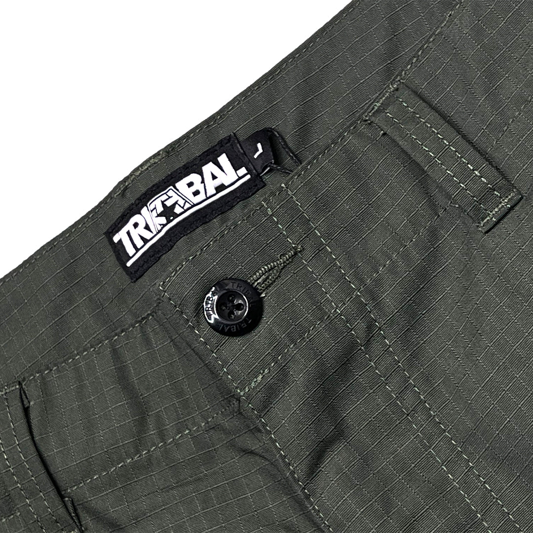 GREEN - RIPSTOP CARGO SHORTS