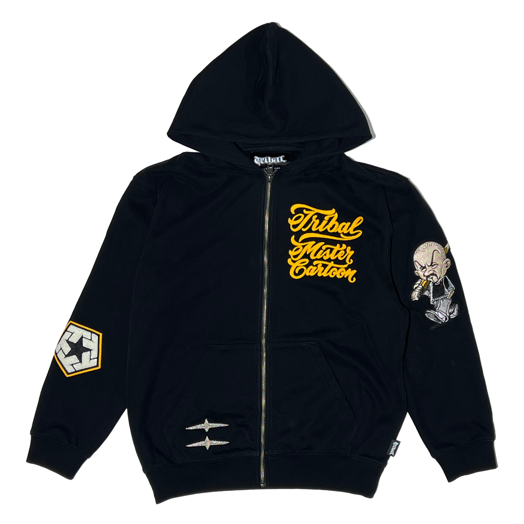 Mister Cartoon X Tribal - Zip Hoodie – TRIBAL STREETWEAR
