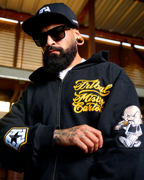 Mister Cartoon X Tribal - Zip Hoodie – TRIBAL STREETWEAR