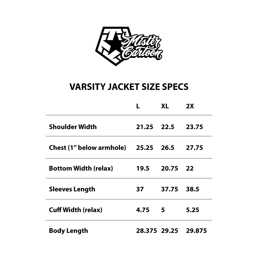 Mister Cartoon X Tribal - Black/Black Varsity Jacket