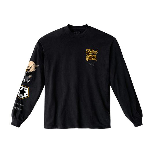 Mister Cartoon X Tribal - Black Longsleeve tee