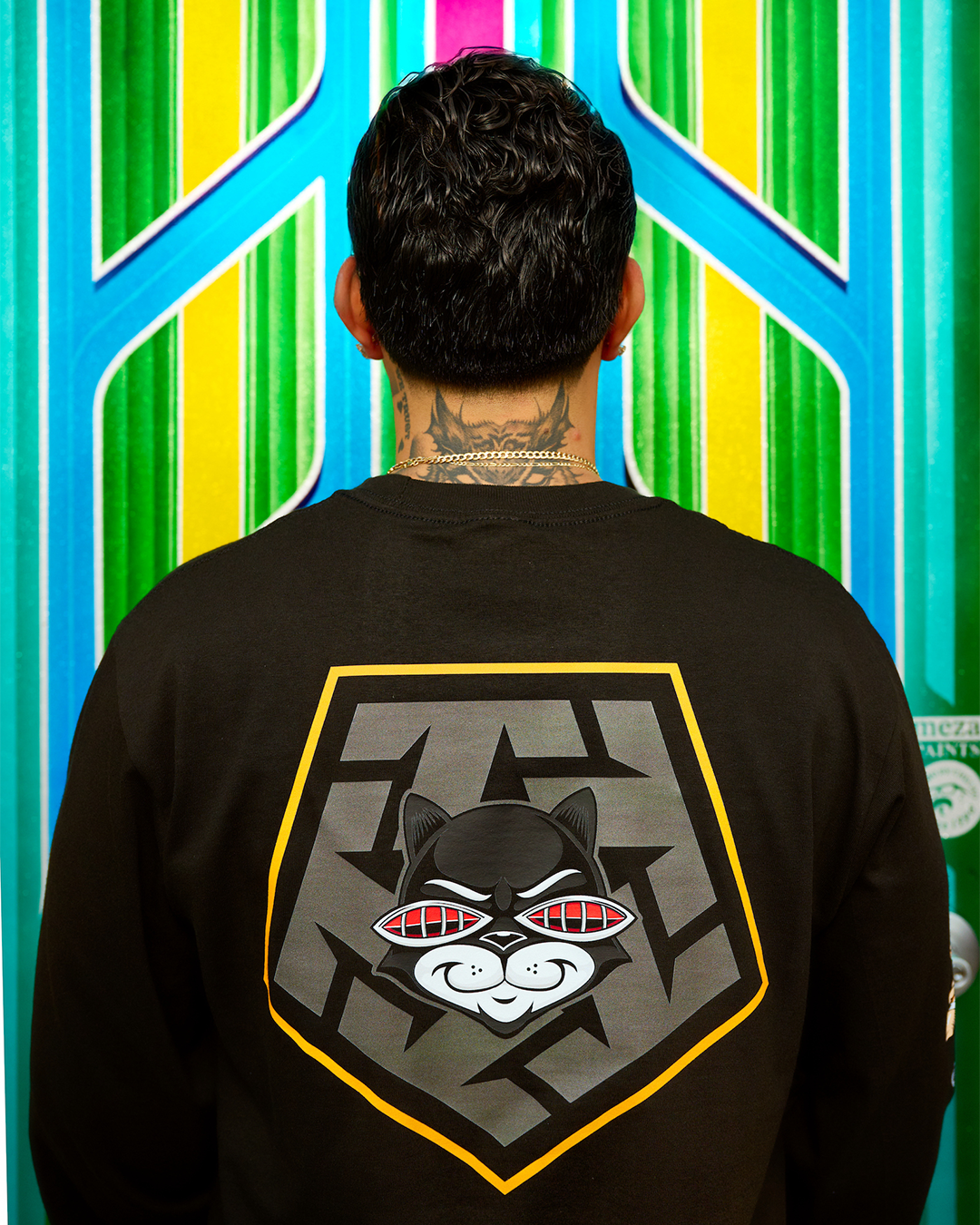Mister Cartoon X Tribal - Black Longsleeve tee