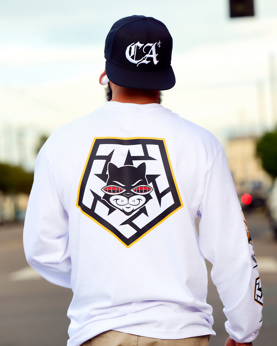 Mister Cartoon X Tribal - White Longsleeve tee