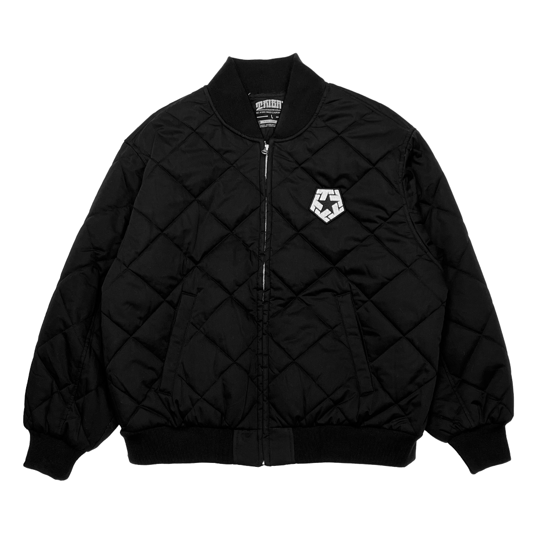 Rocker Patch - Diamond Quilted Jacket
