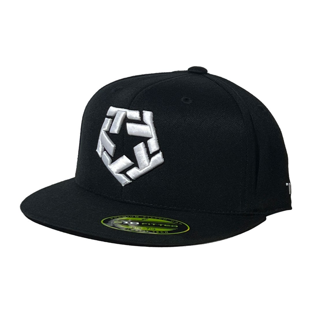 BLACK/WHITE T-STAR - Fitted Cap