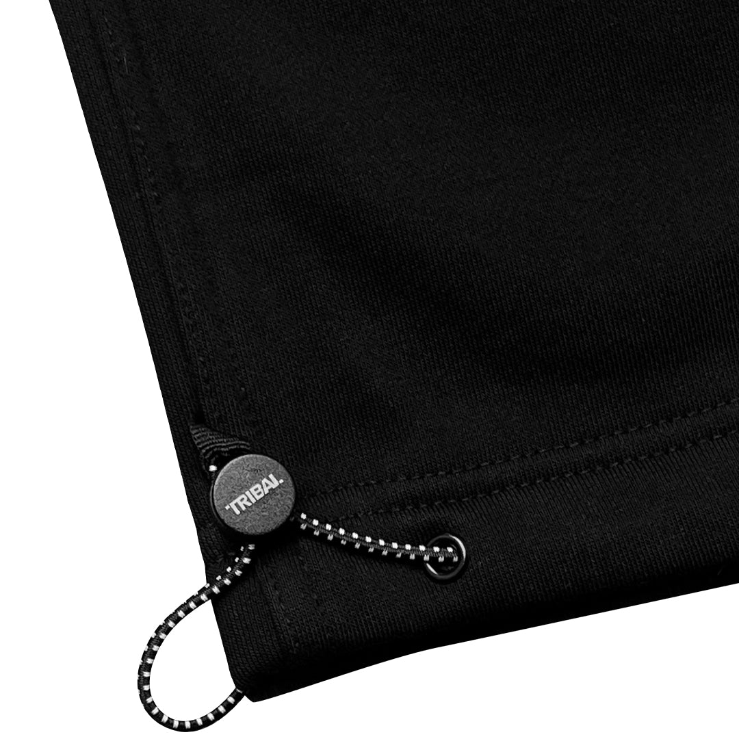 BLACK - Baggy Heavyweight Cargo Fleece Pants