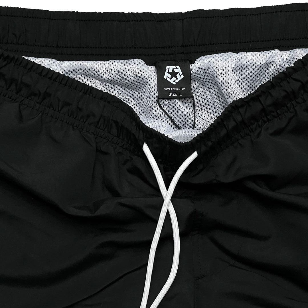 ROCKERS - BLACK HYBRID SHORTS