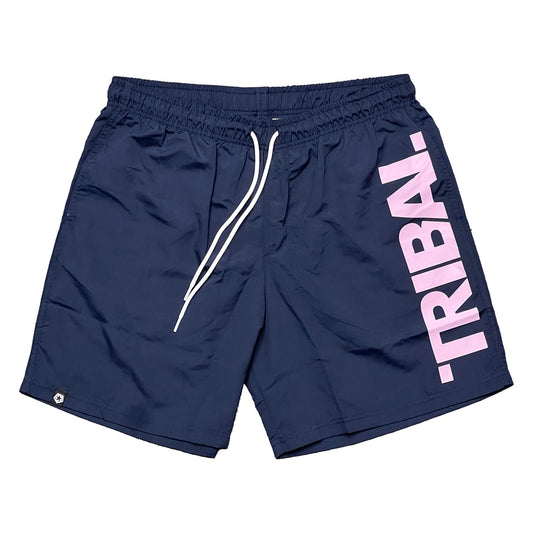 FONT LOGO - NAVY/PINK HYBRID SHORTS