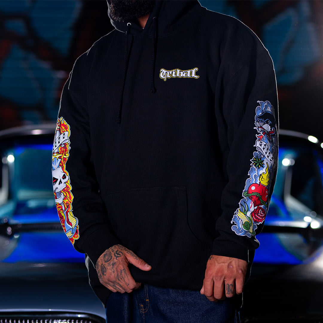 GIANT - Black Men's pullover hoodie