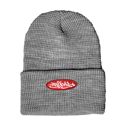 OVAL - Grey - Waffle Knit Beanie