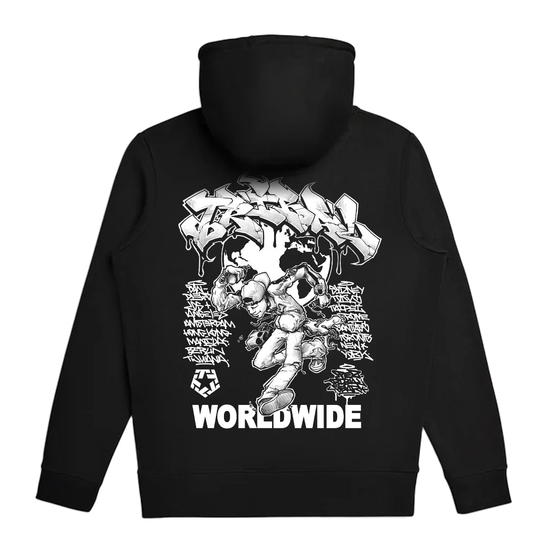 WORLDWIDE PUNK - Black Men's Hoodie