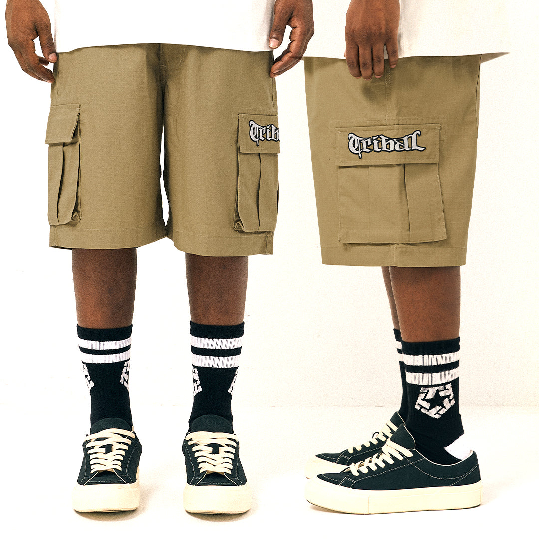 KHAKI - RIPSTOP CARGO SHORTS