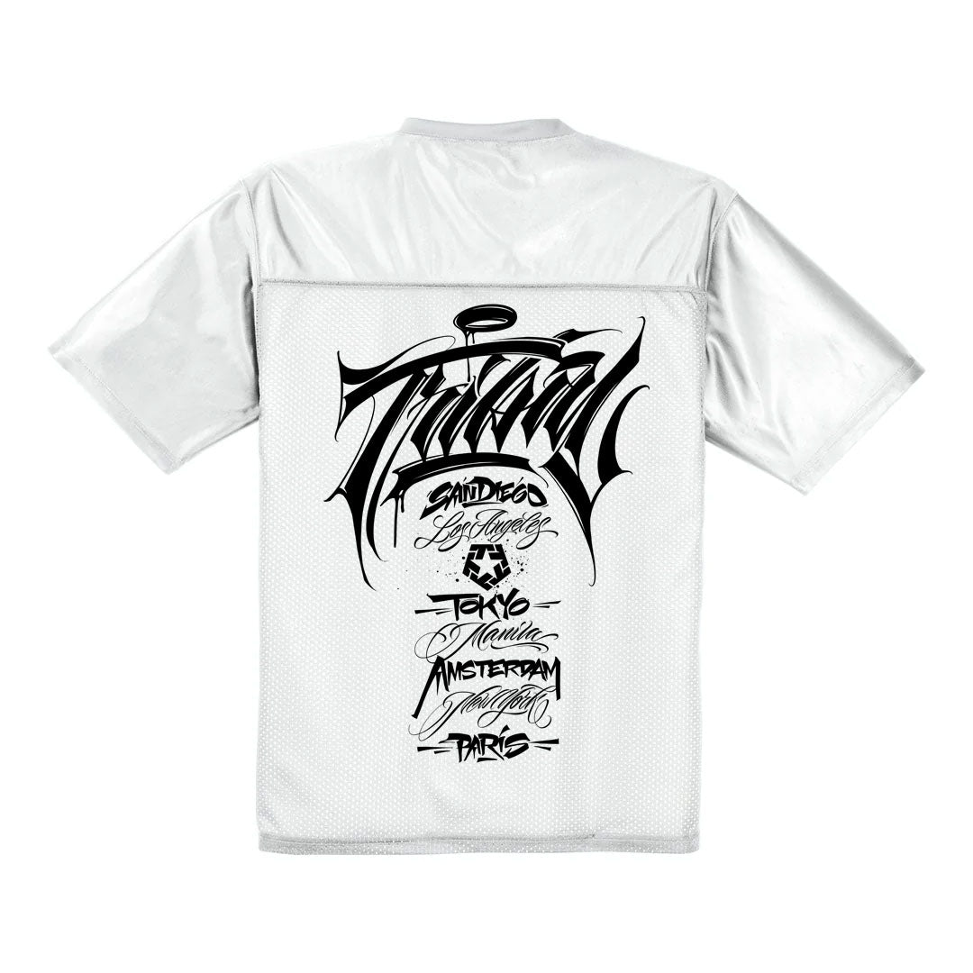 CITIES - White Mesh Jersey