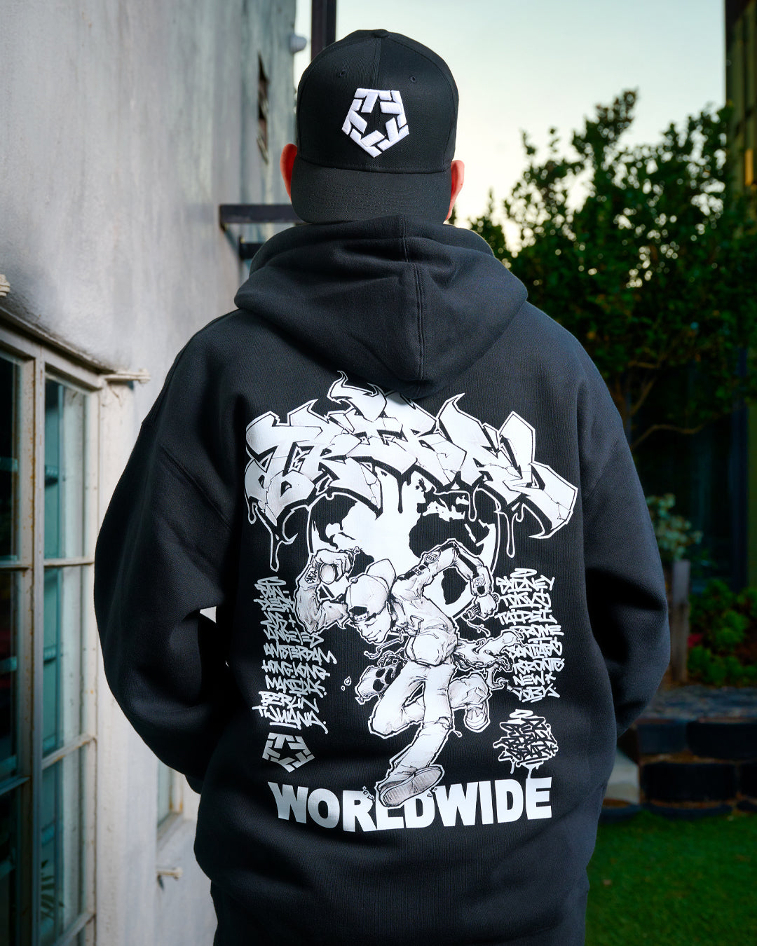 WORLDWIDE PUNK - Black Men's Hoodie