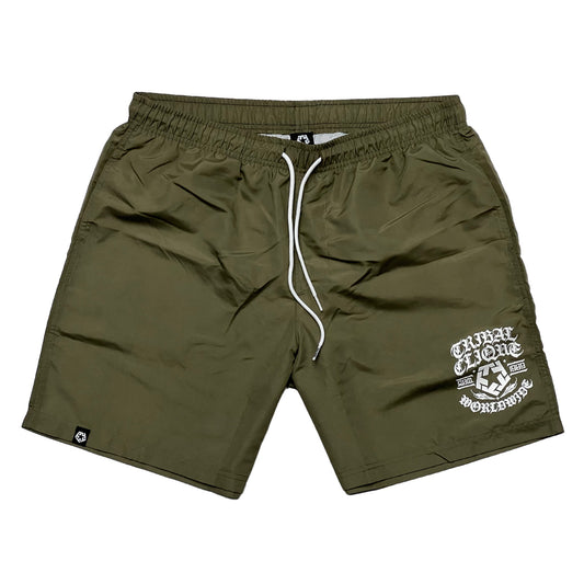 ROCKERS - OLIVE GREEN HYBRID SHORTS