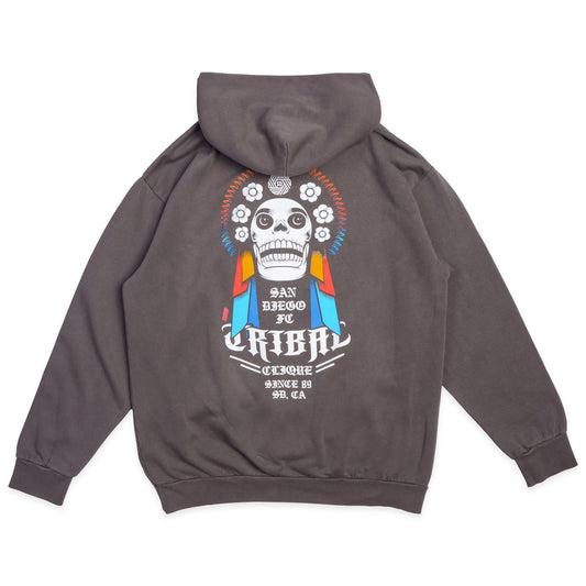 OUR TIME - SDFC x Tribal - Vintage Black Hoodie