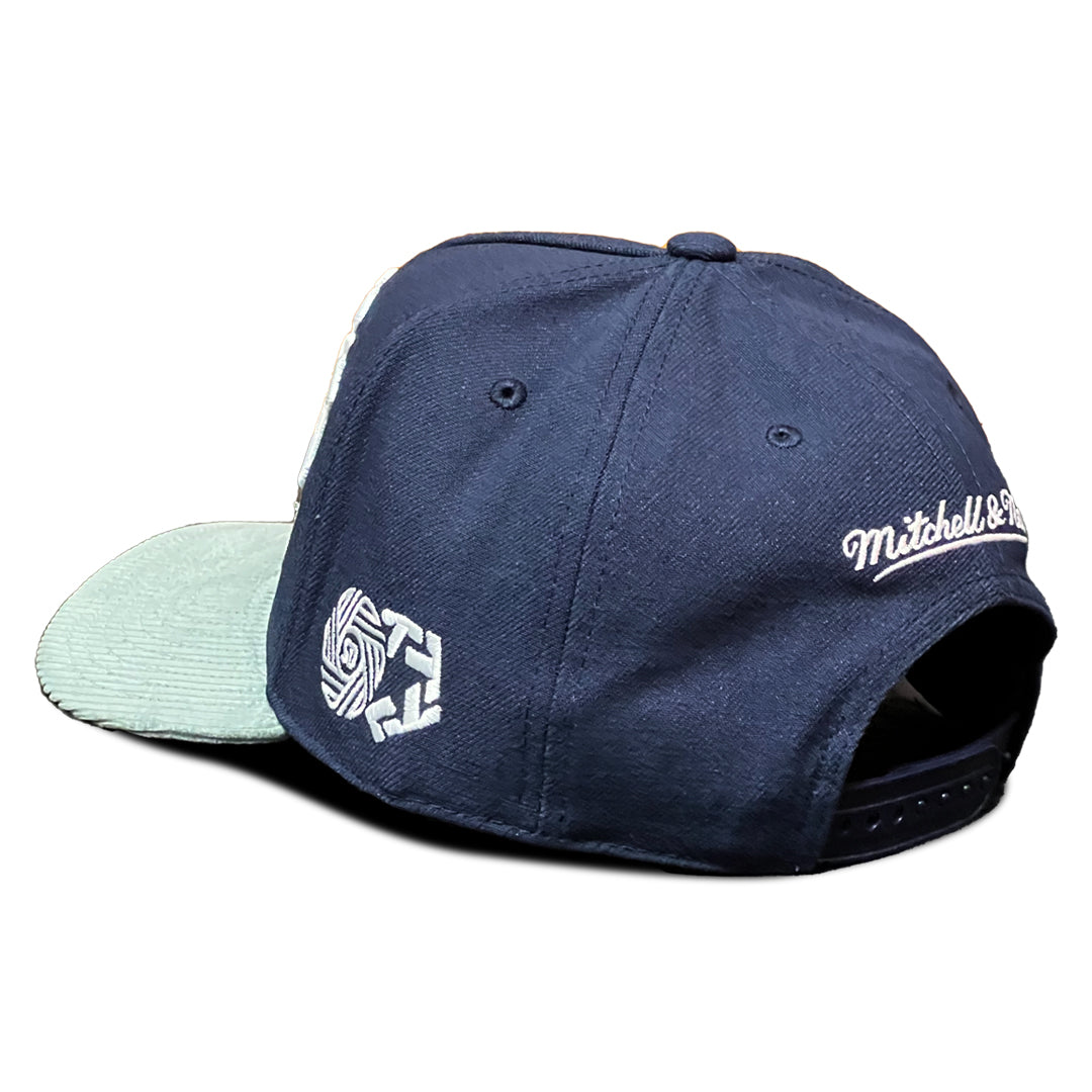 FLOW WITH US - SDFC x Tribal - Mitchell & Ness - Navy/Grey Snapback