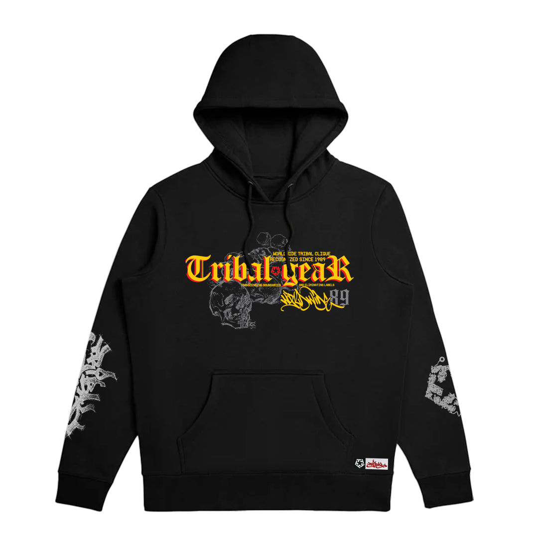 SKETCHY - Black Men's pullover hoodie