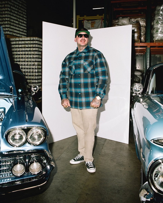 Pendleton X Bobby Ruiz - Grey Turquoise Ombre - Board Shirt