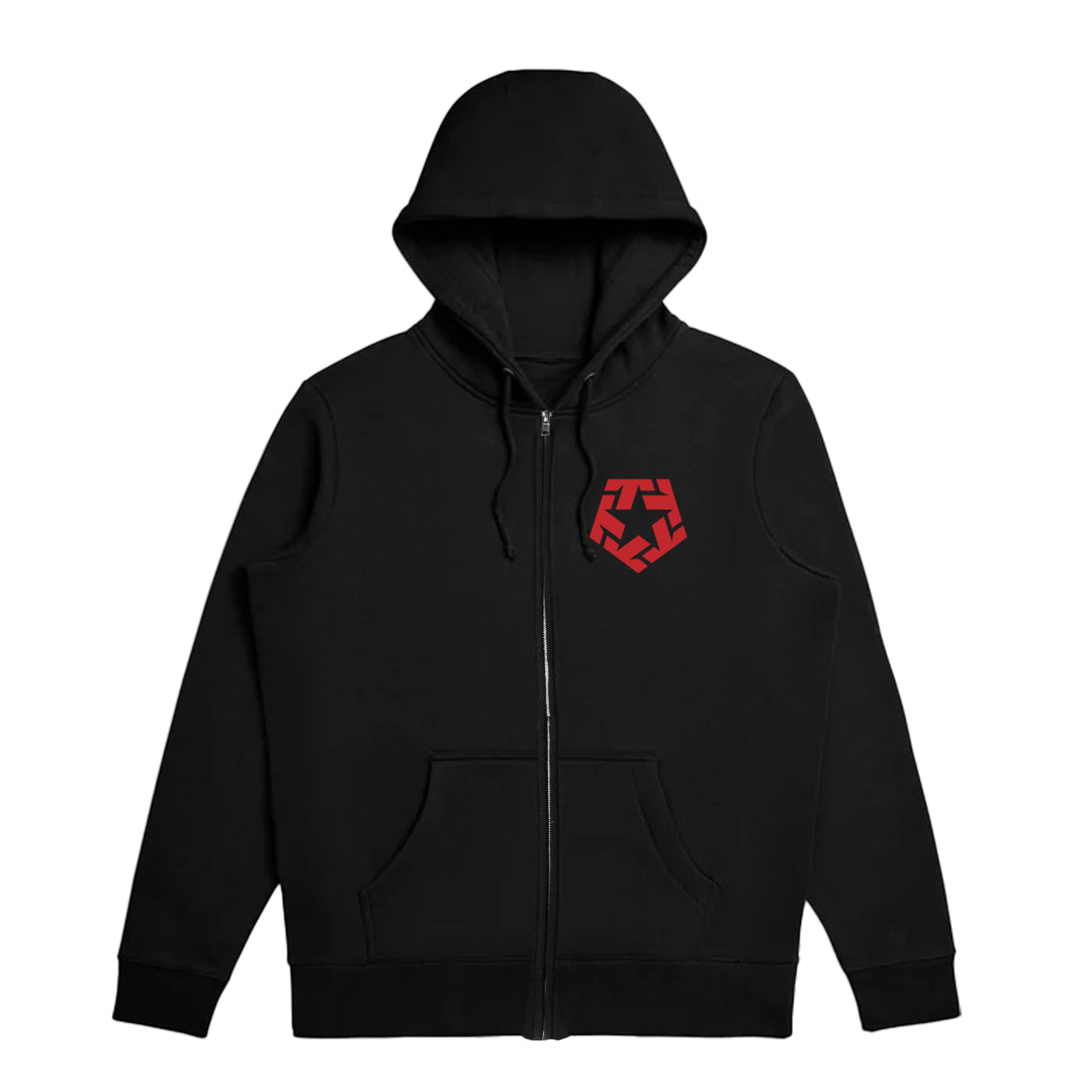 ROOSTER - Black Men's ZIP hoodie