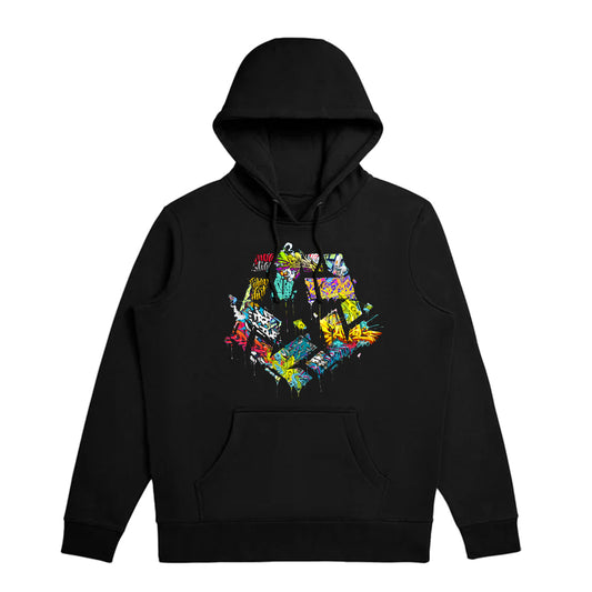 GRAFF T-STAR - Black Men's pullover hoodie