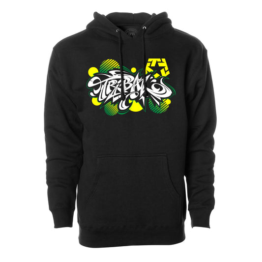 FISEK GREEN - Black Men's pullover hoodie