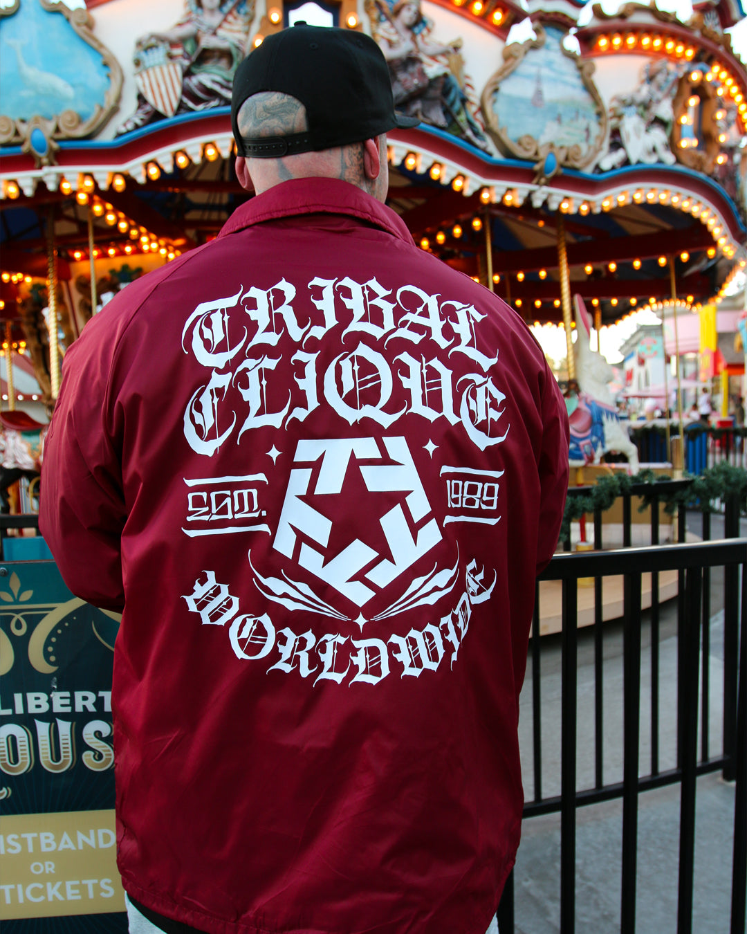 Rockers - Maroon Coach Jacket