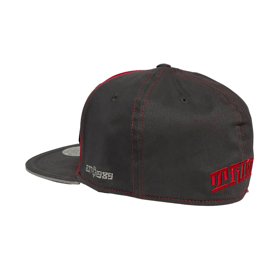 Rubber T-Star  - Grey/Red Fitted Cap