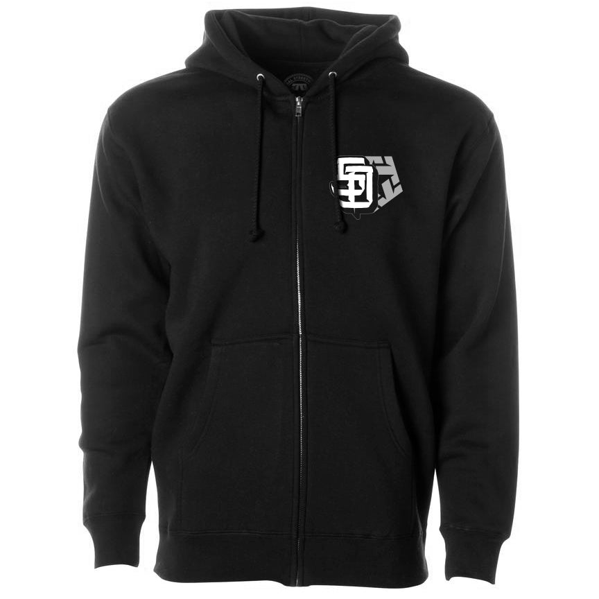 SD BLACK Men's Zip hoodie